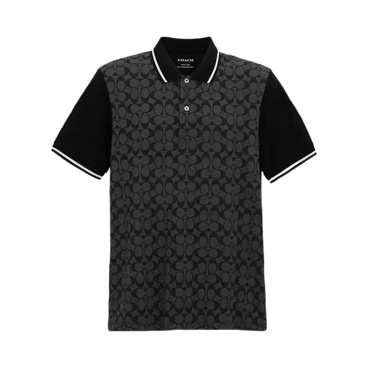 Coach Signature Polo Charcoal Signature
