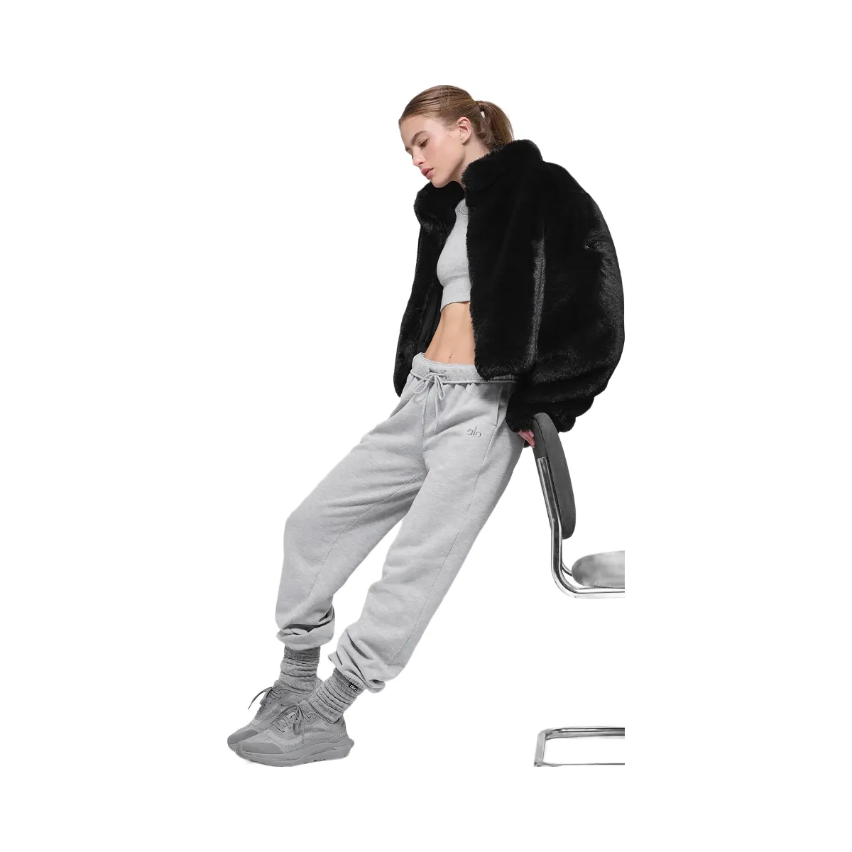 Alo Women's Faux Fur Allure Jacket - Black