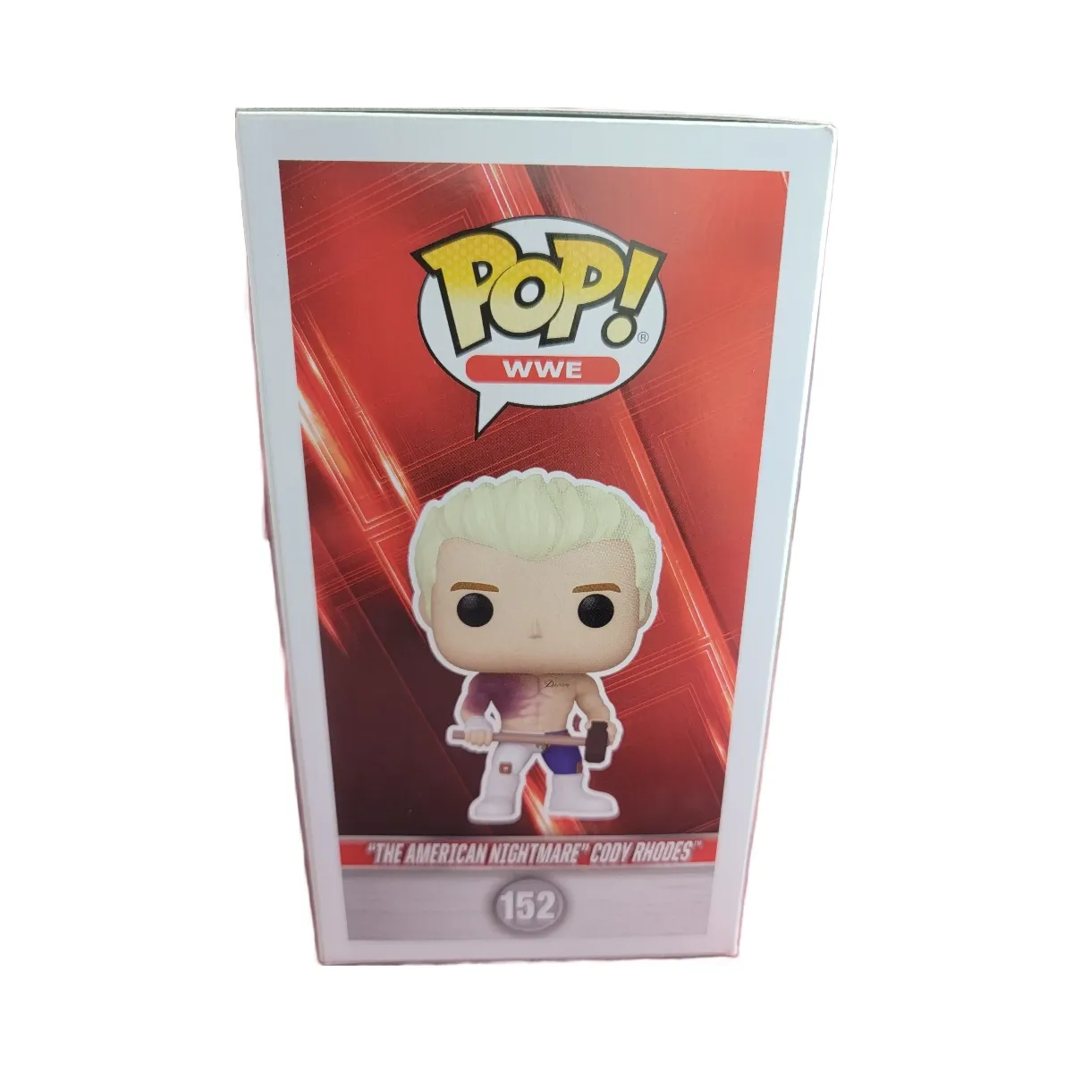 Funko Pop! Cody Rhodes # 152 (Nib)
With Pop Protector #152