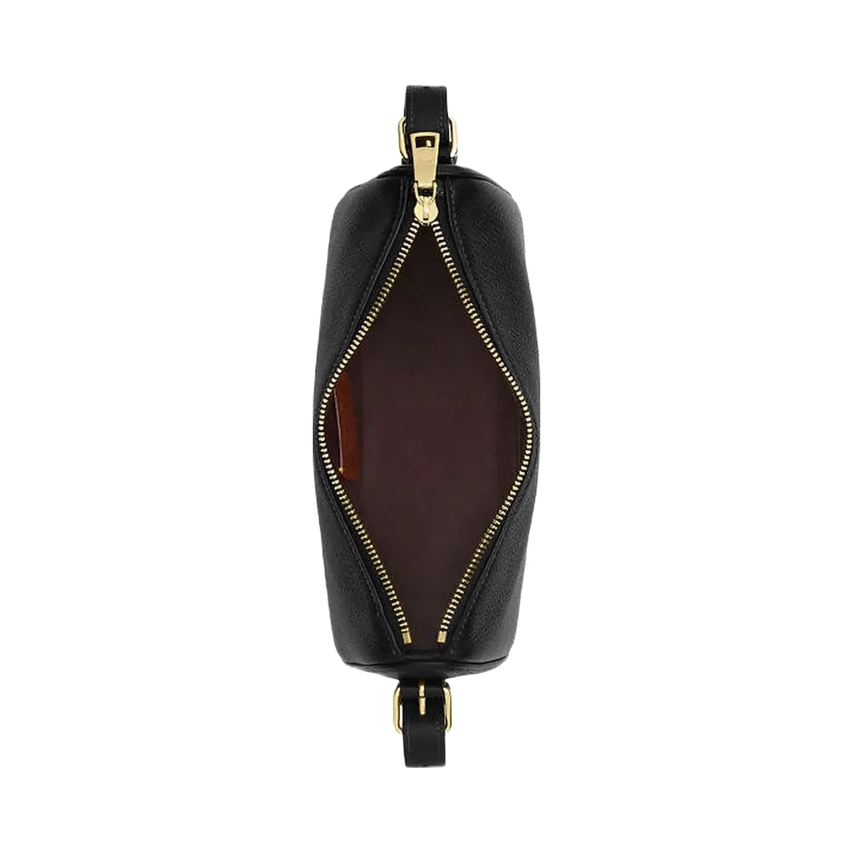 Coach Kailey Shoulder Bag Pebbled Leather-Gold-Black
