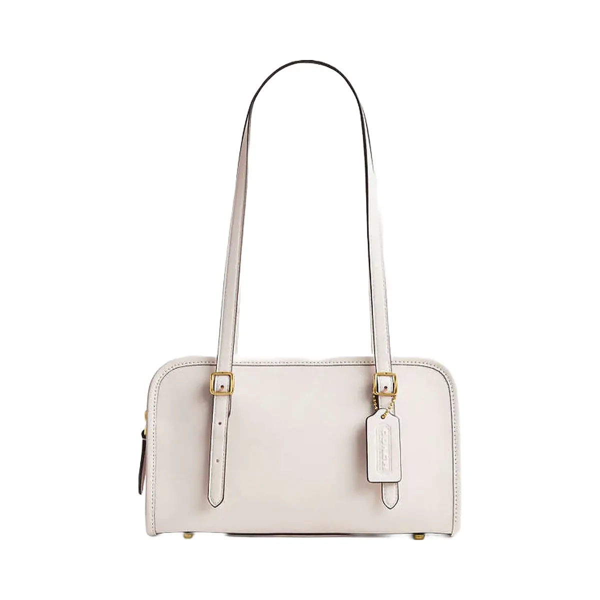 Coach Swing Zip Bag Smooth Leather-Brass-Chalk