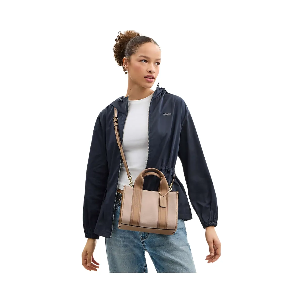 Coach Smith Tote Bag 24 Canvas-Im-Dark Natural Multi