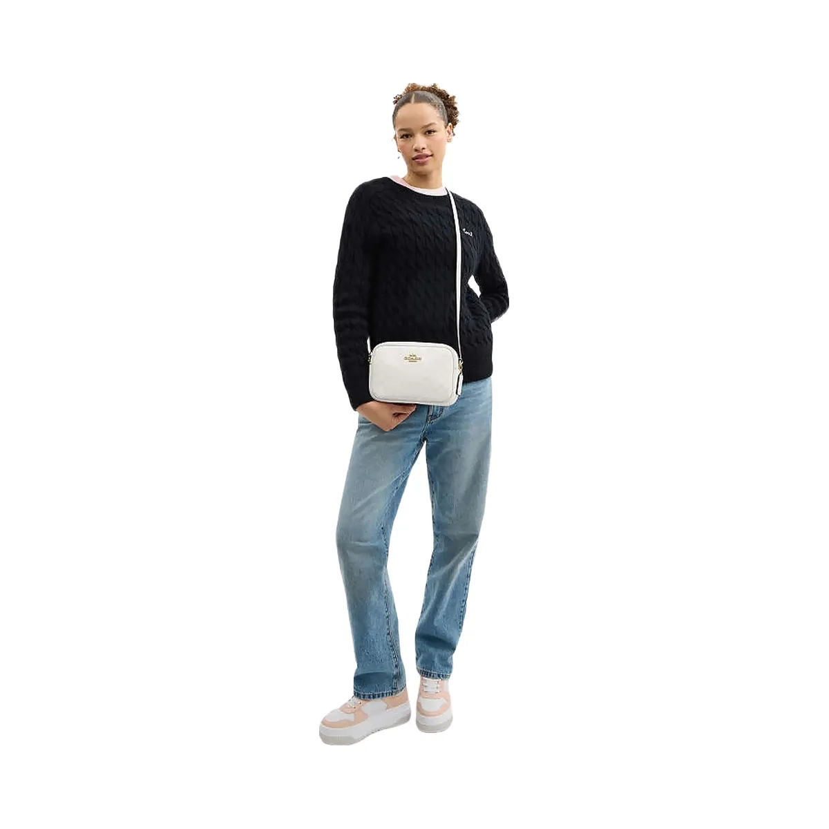Coach Jamie Camera Bag In Signature Canvas Signature Canvas-Gold-White-Chalk
