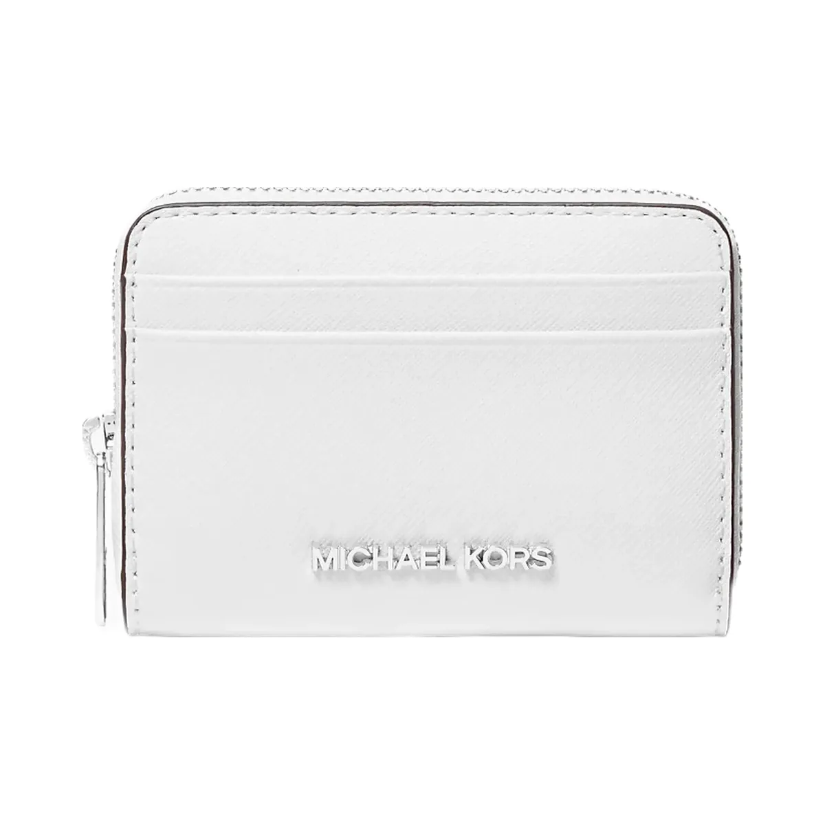 Michael Kors Jet Set Travel Medium Saffiano Leather Wallet Optic White