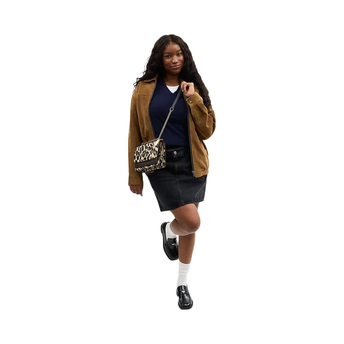 Coach Klare Crossbody Bag With Leopard Print And Signature Canvas Pebbled Leather-Im-Leopard-Walnut Multi