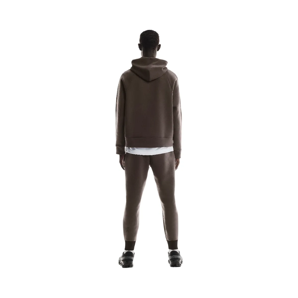 On Focus Tech Hoodie Pebble
