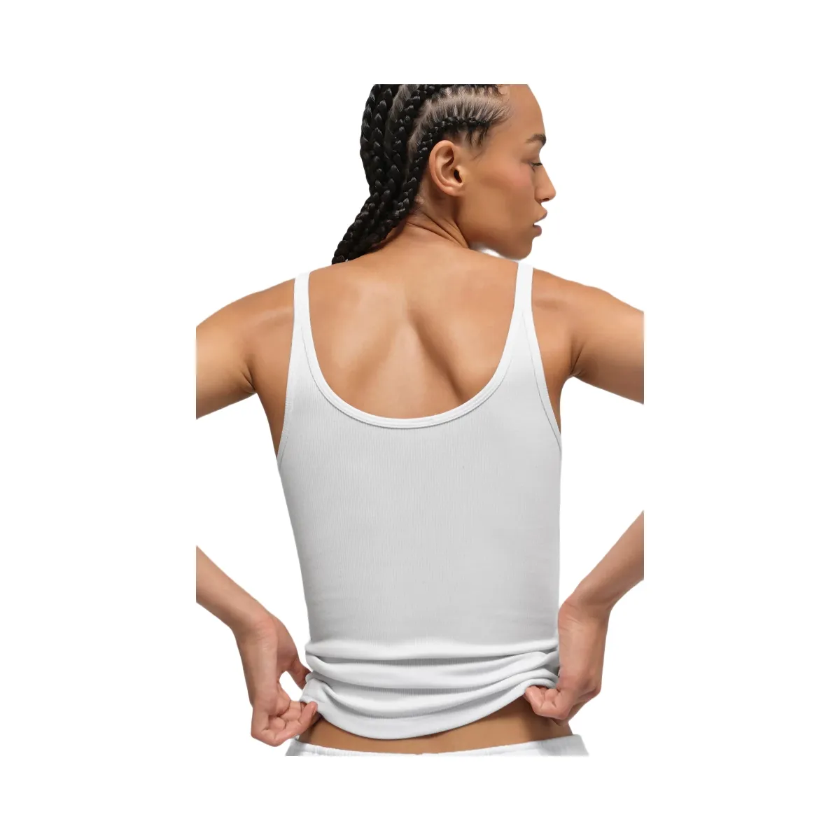 Alo Women's Ribbed Prosper Tank - White | Hype Fly India