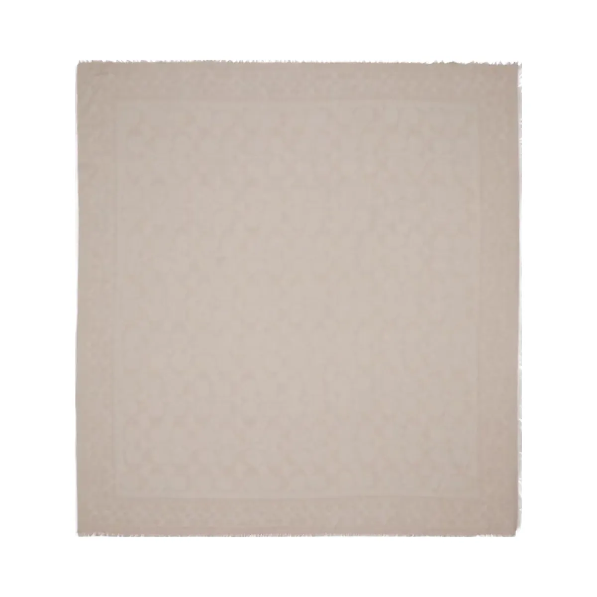 Coach Signature Oversized Square Scarf Oatmeal