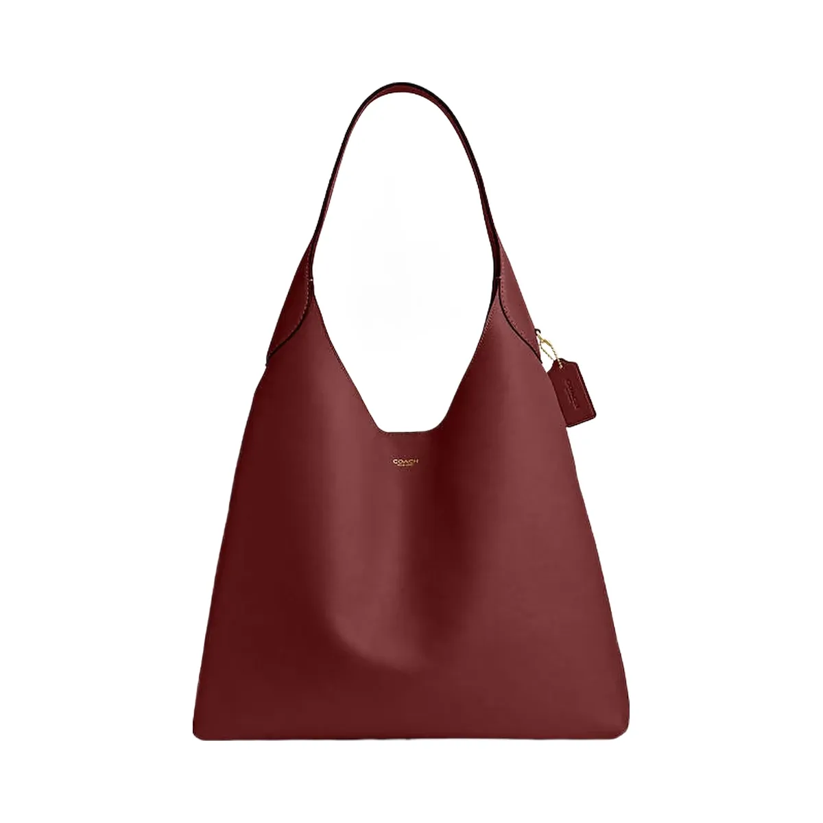 Coach Brooklyn Shoulder Bag 39 Smooth Leather-Brass-Dark Ruby