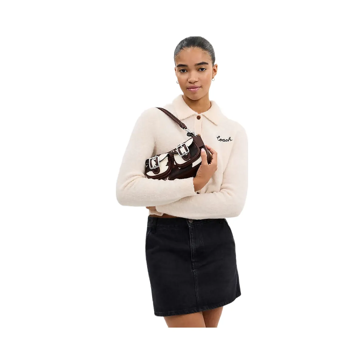 Coach Ashton Bag With Cow Print Cow Printed Haircalf-Sv-Cow Multi