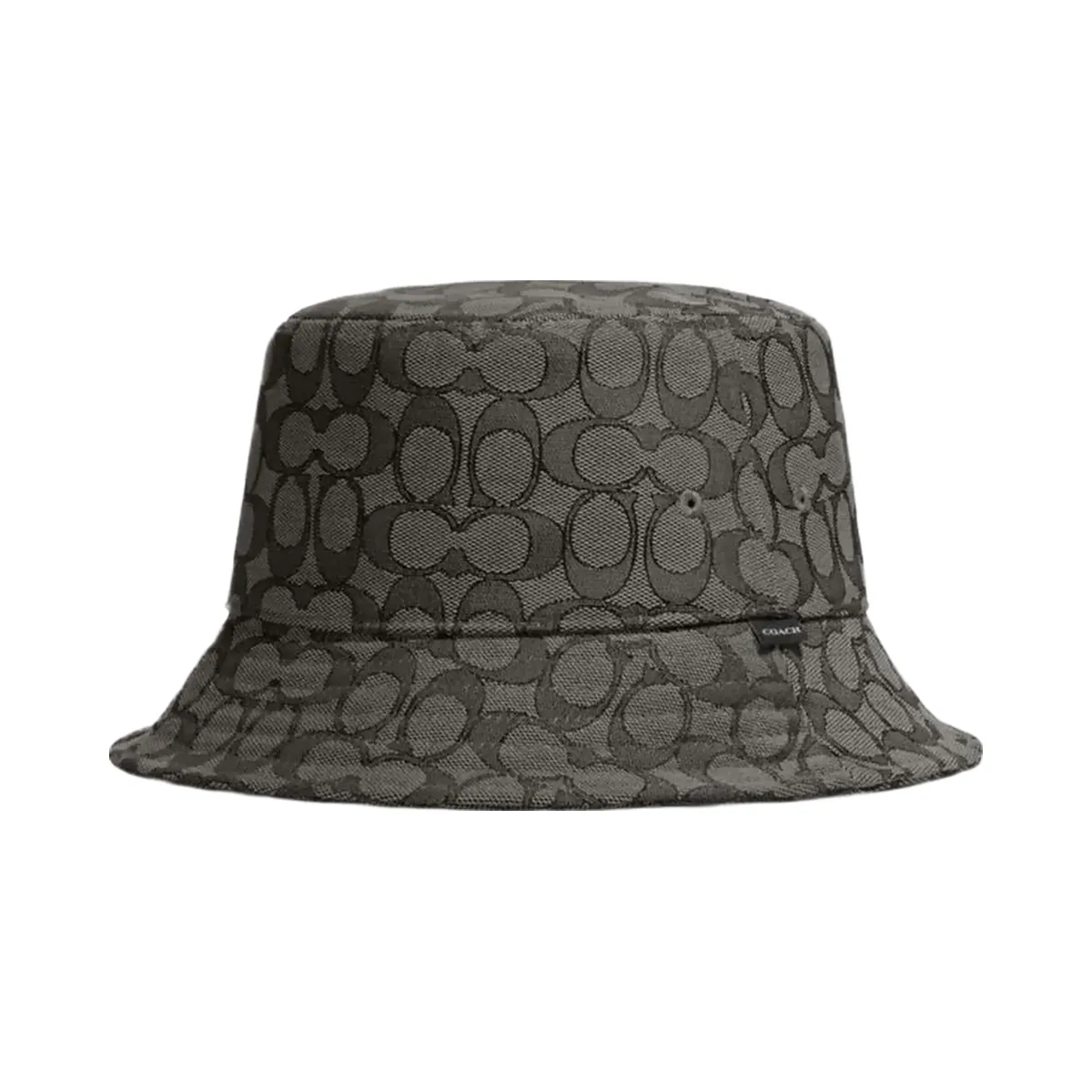 Coach Signature Jacquard Bucket Hat Charcoal