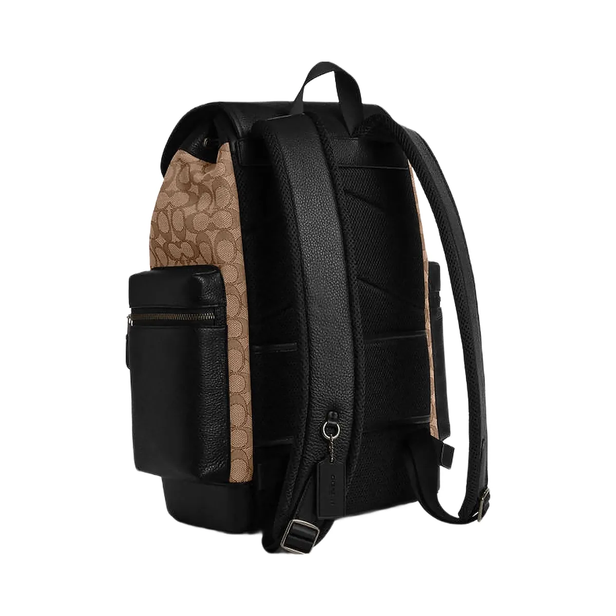 Coach Sprint Backpack In Signature Jacquard Signature Jacquard-Qb-Tan-Black