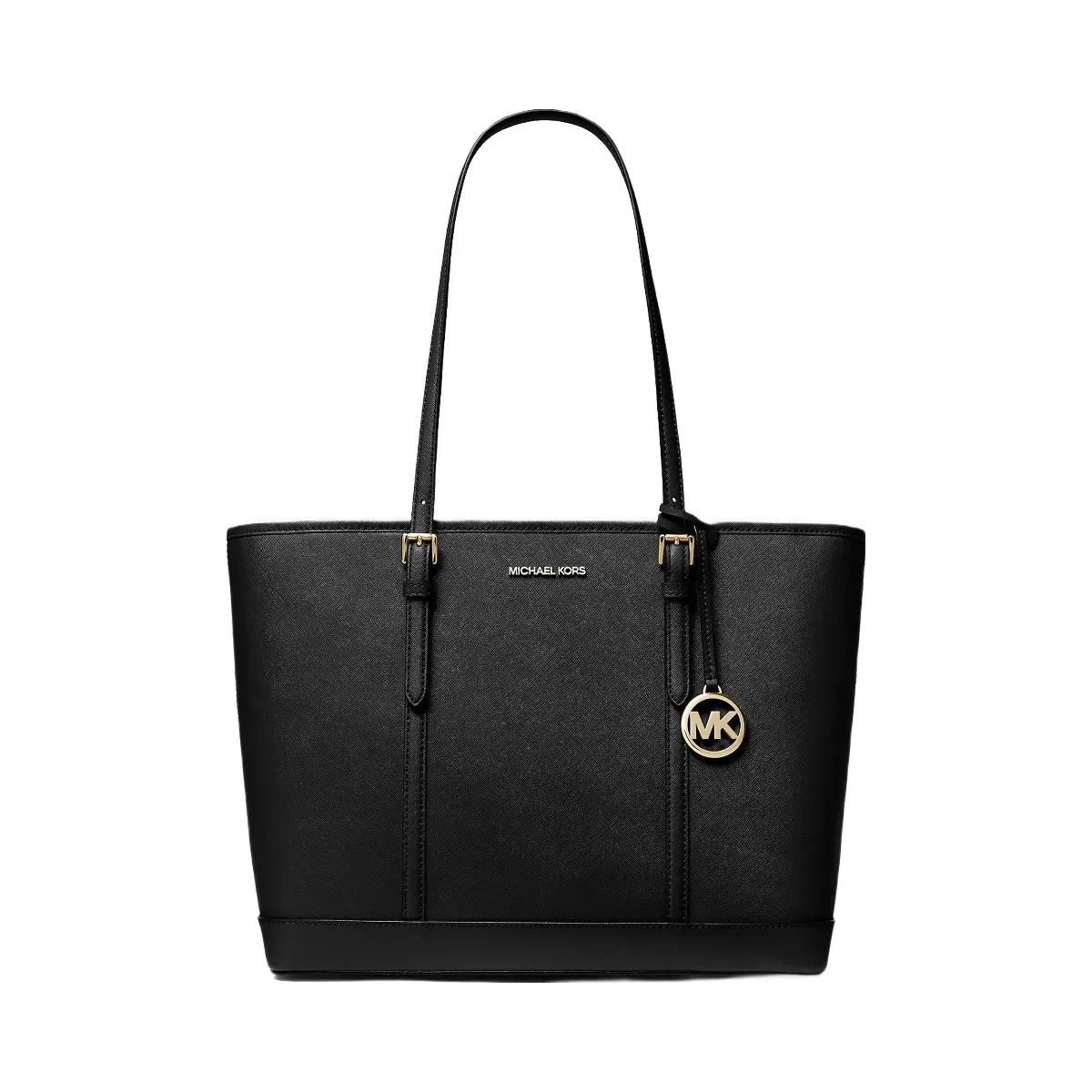 Michael Kors Jet Set Travel Large Saffiano Leather Tote Bag Black