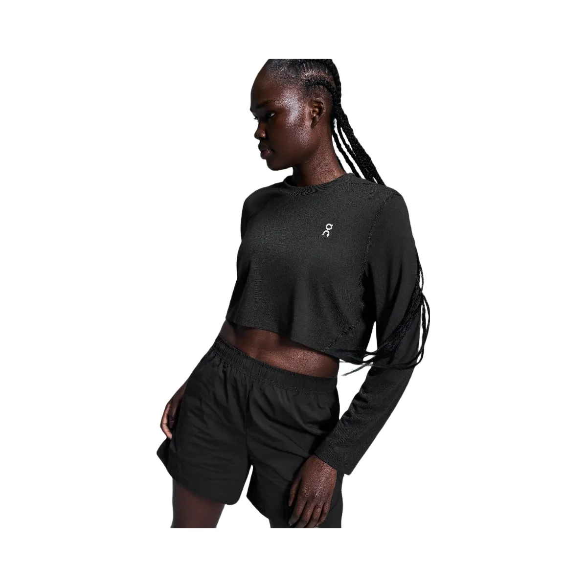 On Active Long-T Crop Black