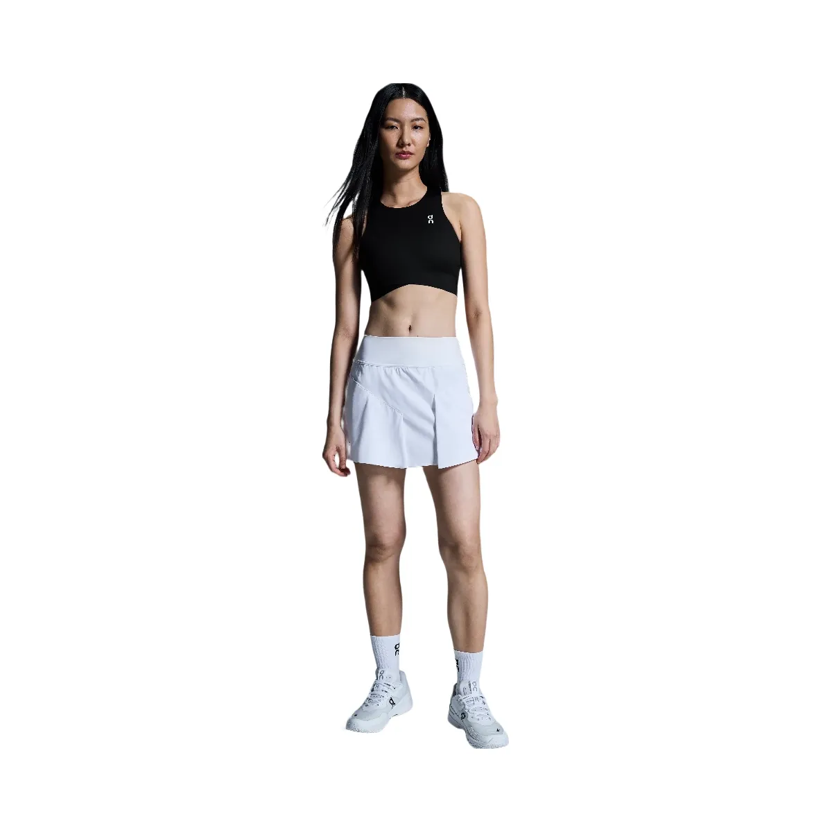 On Court Crop Top Black
