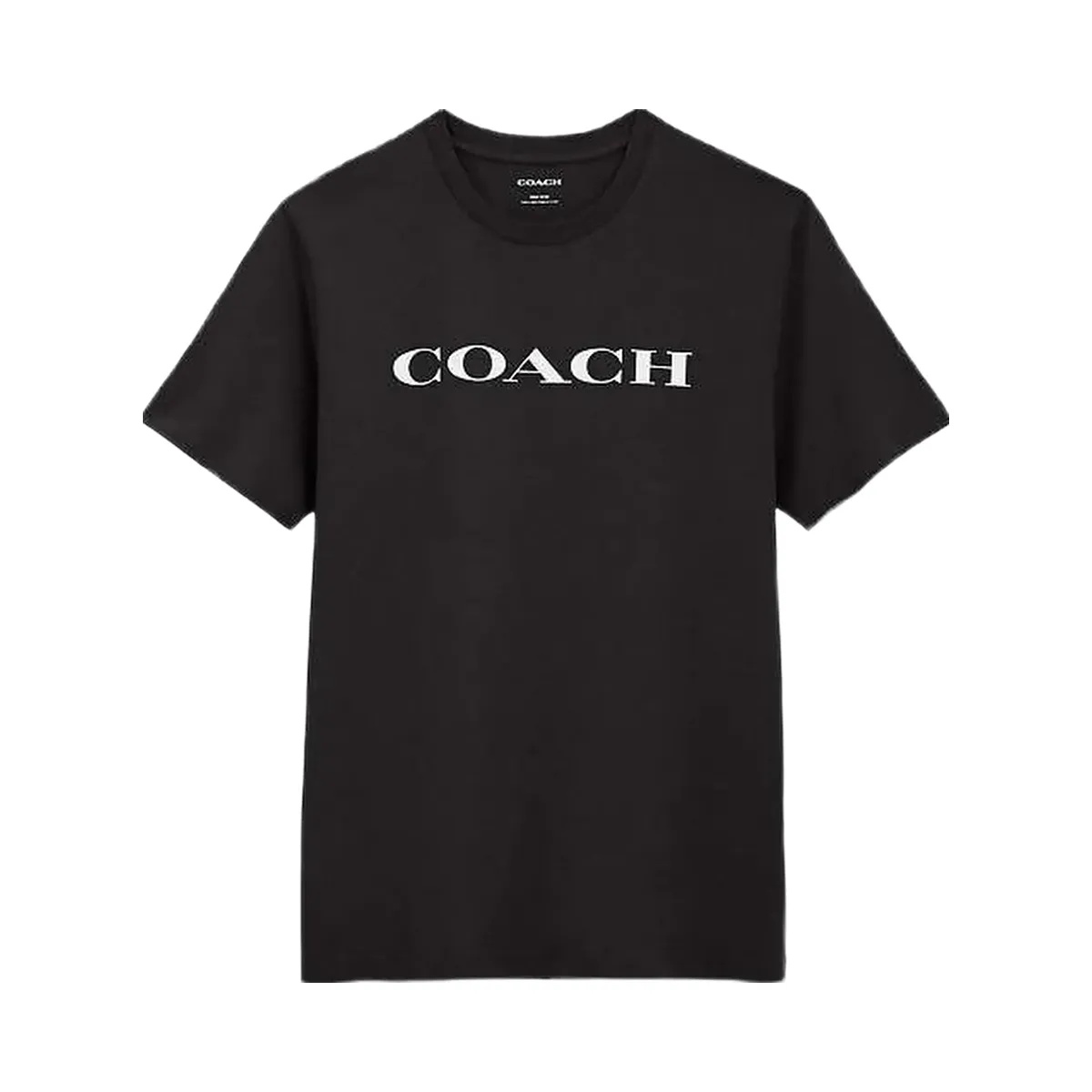 Coach Signature T-Shirt In Organic Cotton Black