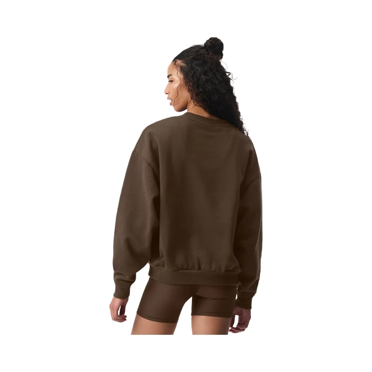 Alo Women's Accolade Crew Neck Pullover - Espresso | Hype Fly India