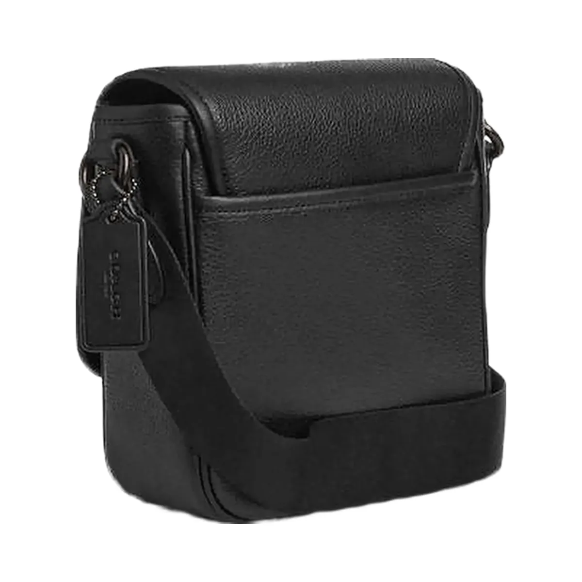 Coach Lucas Crossbody Bag Pebbled Leather-Black Copper-Black