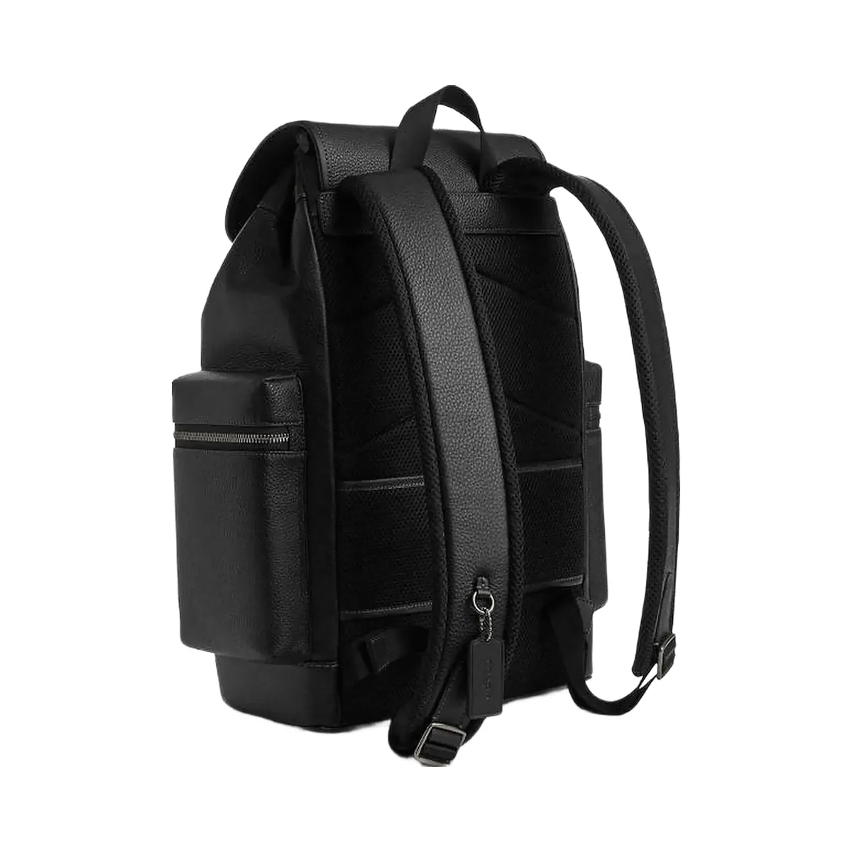 Coach Sprint Backpack Pebbled Leather-Black Copper Finish-Black-Black