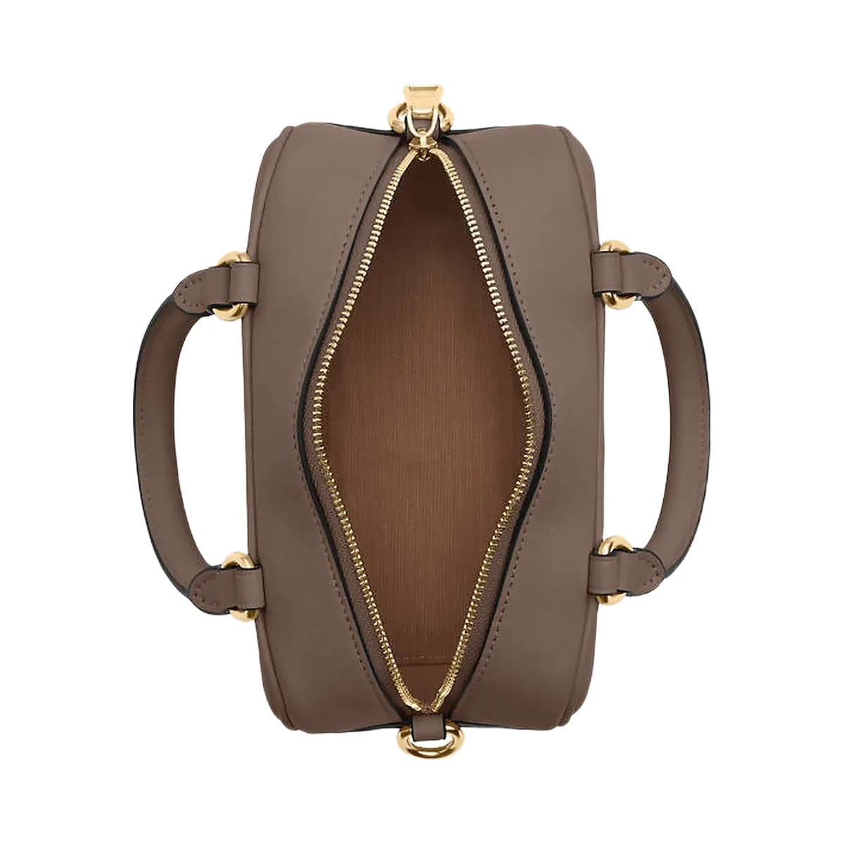 Coach Satchel Crossbody Smooth Leather-Gold-Dark Stone