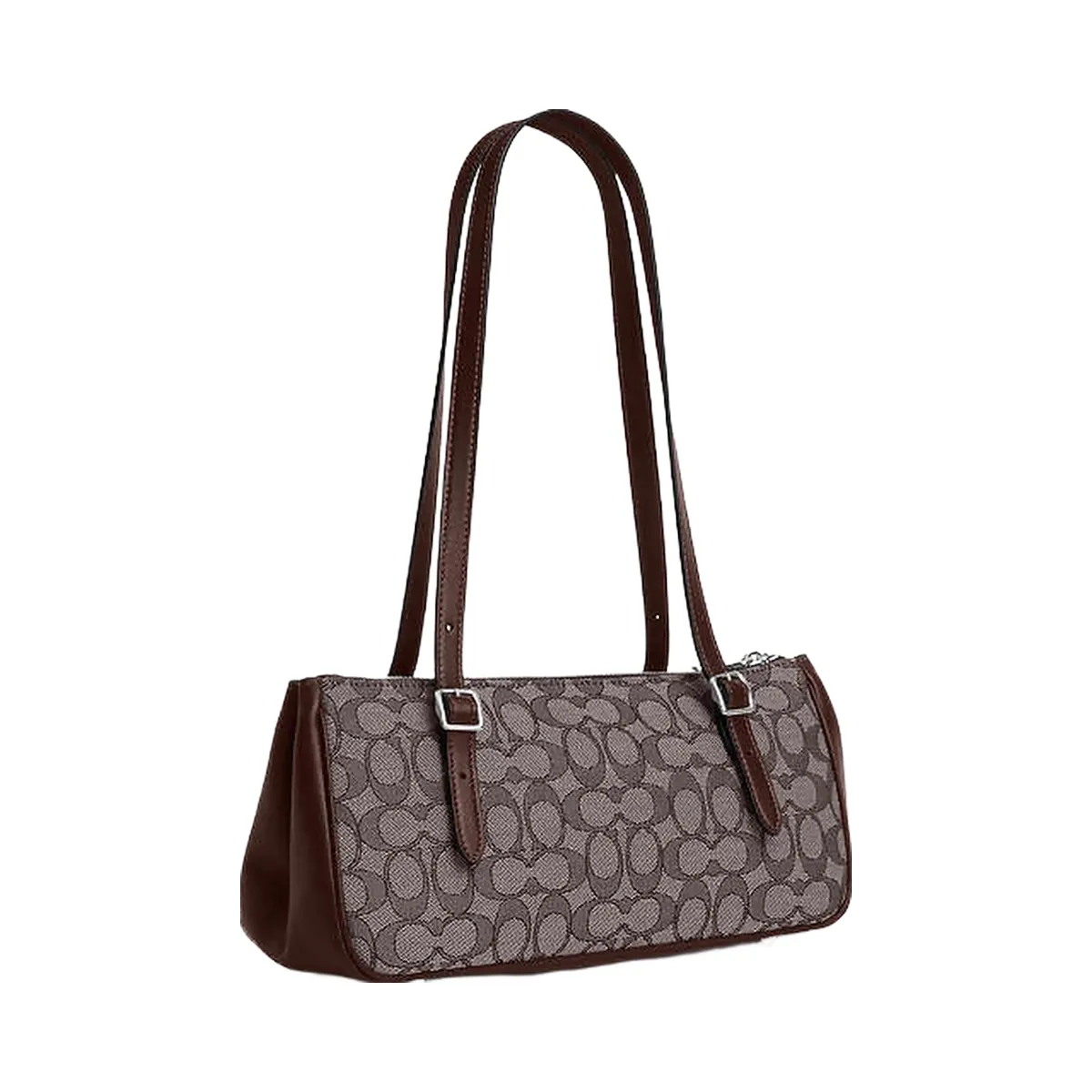 Coach Asher Shoulder Bag In Signature Jacquard Signature Jacquard-Silver-Oak-Maple