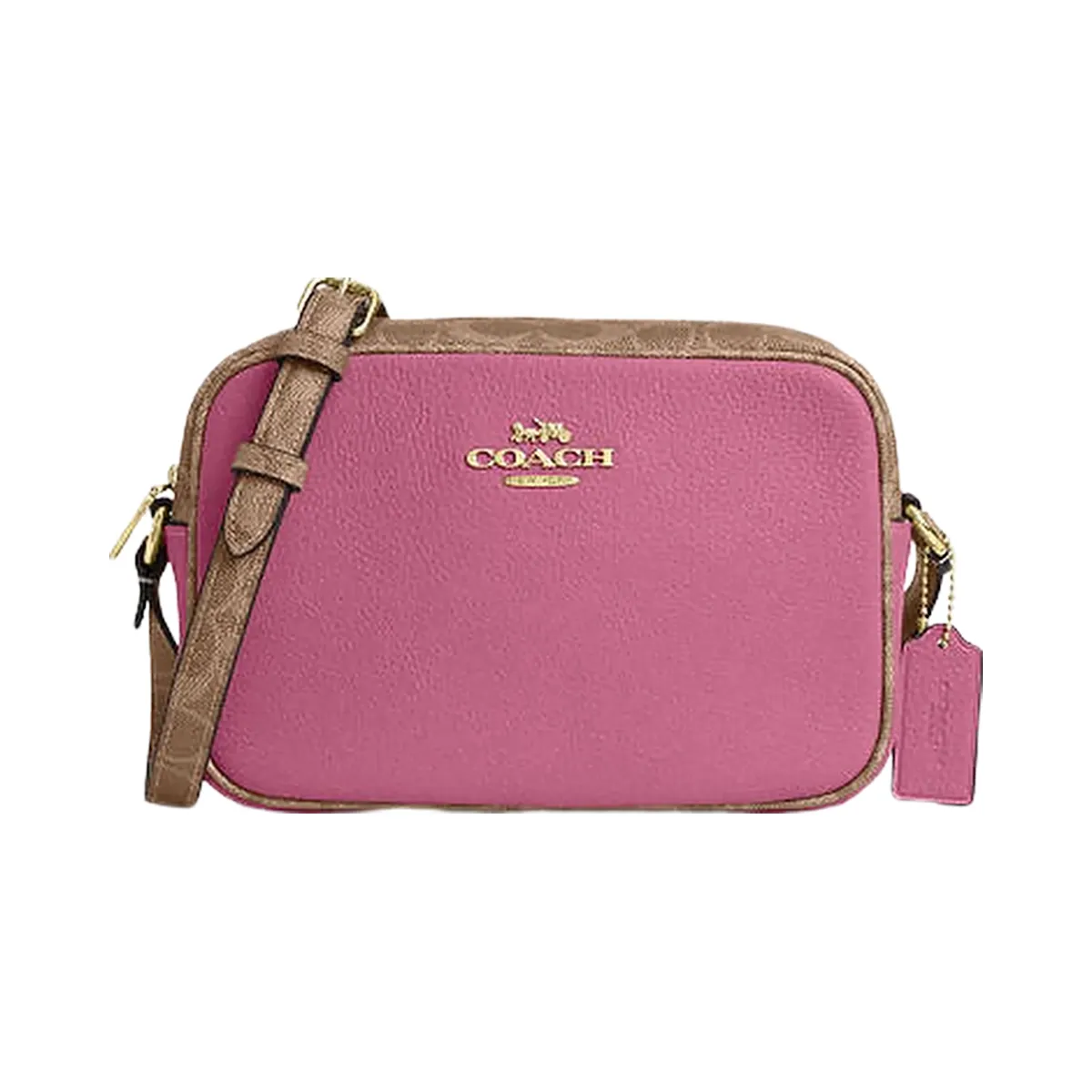 Coach Jamie Camera Bag In Signature Canvas Im-Pink-Tan