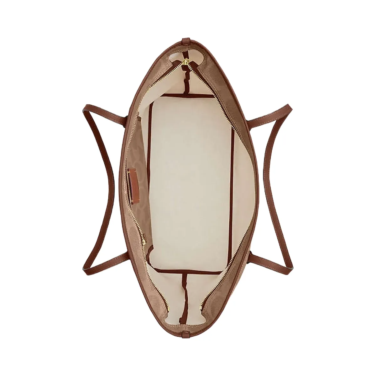 Coach Large City Tote Bag In Maxi Signature Canvas Signature Canvas-Gold-Tan-Brown
