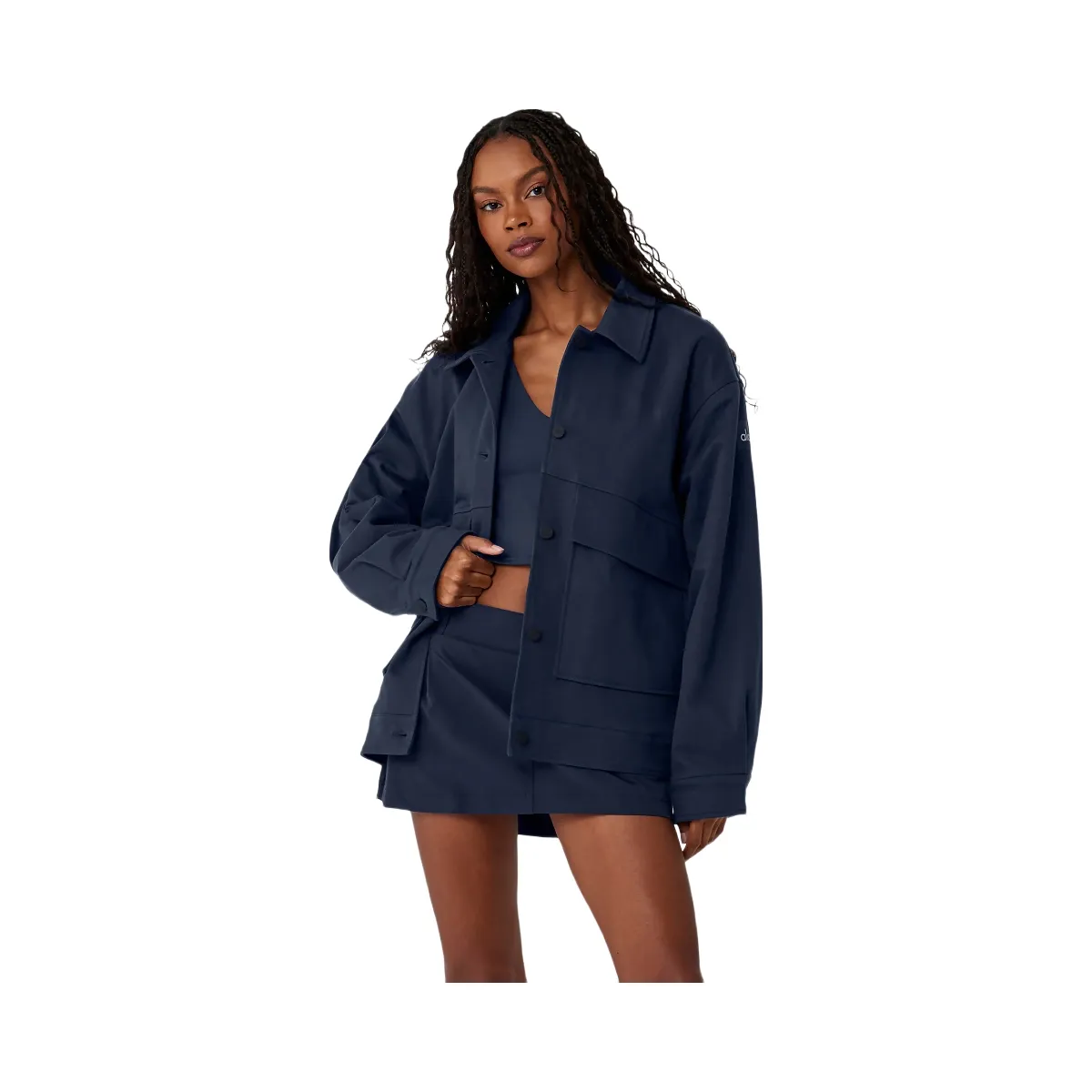 Alo Women's Unisex One Up Jacket - Navy