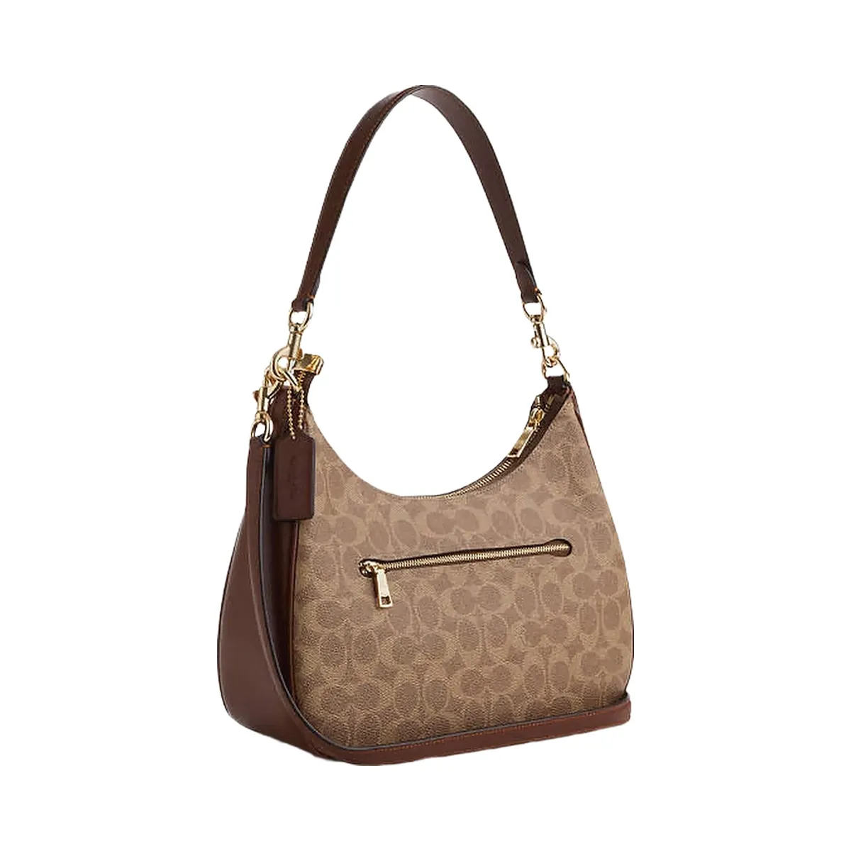 Coach Teri Hobo Bag In Signature Canvas Signature Canvas-Gold-Tan-Brown