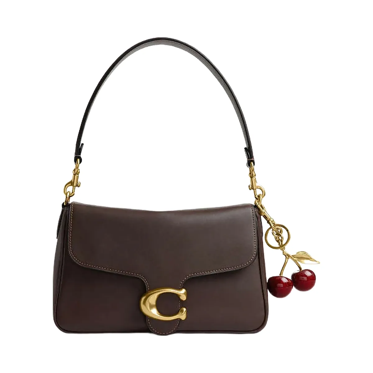 Coach Soft Tabby Shoulder Bag Smooth Leather-Brass-Maple