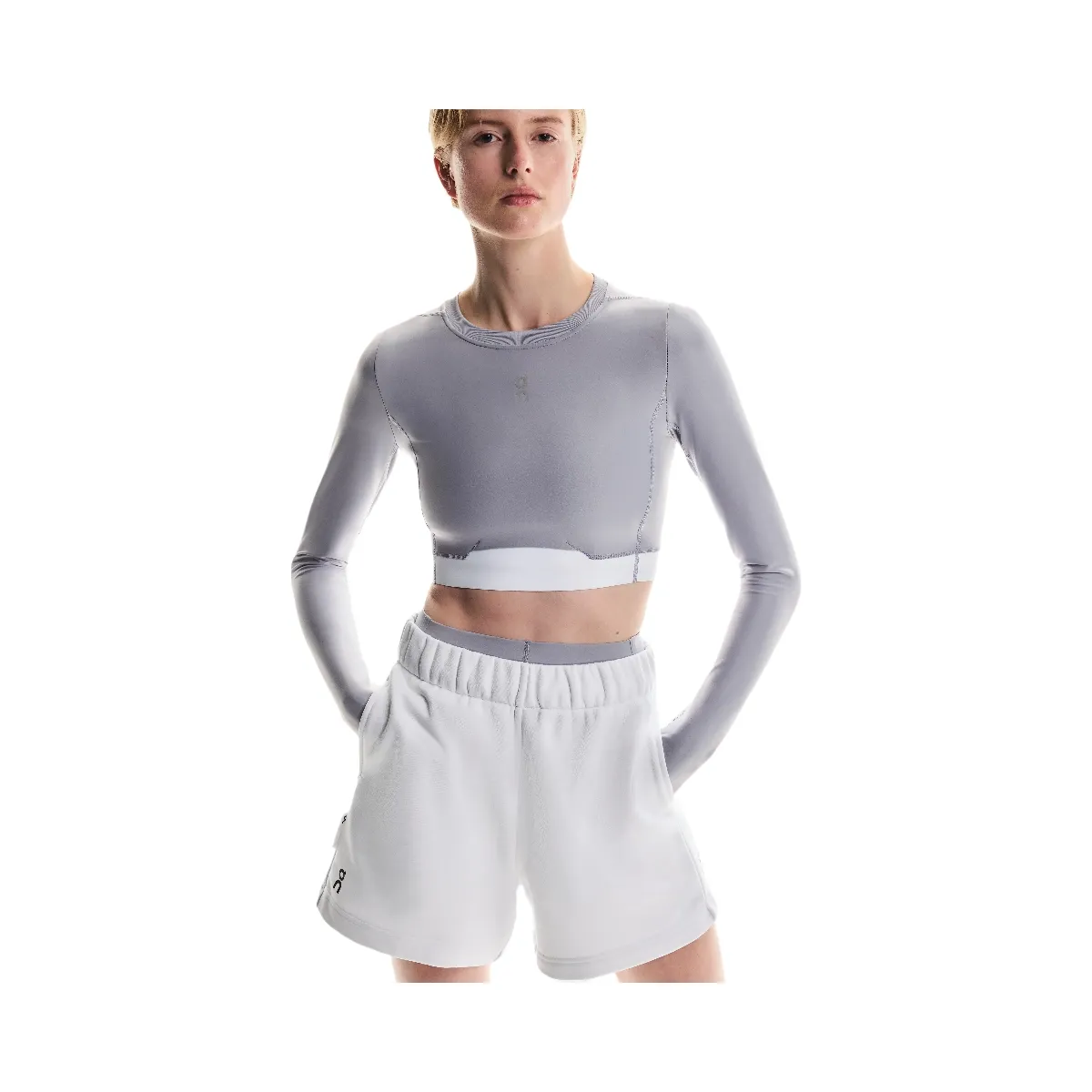 On Train Long Sleeve Crop Lilac