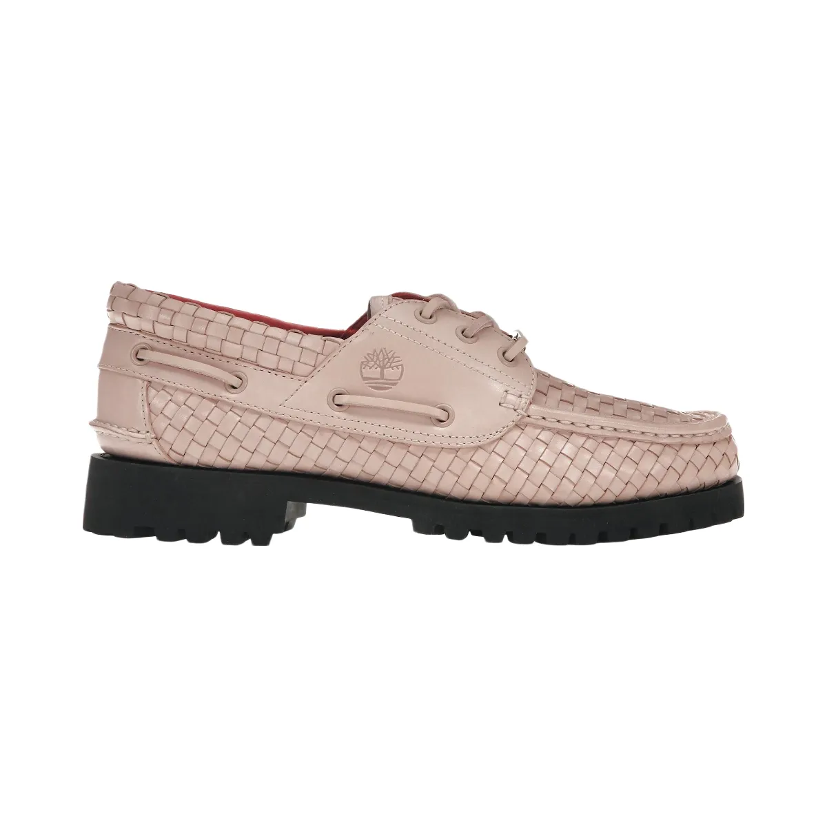 Timberland Woven Leather 3-Eye Lug Supreme Pink | Hype Fly India