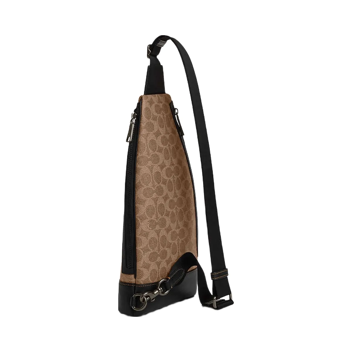 Coach Dominic Sling Pack In Signature Canvas Signature Canvas-Qb-Tan-Black