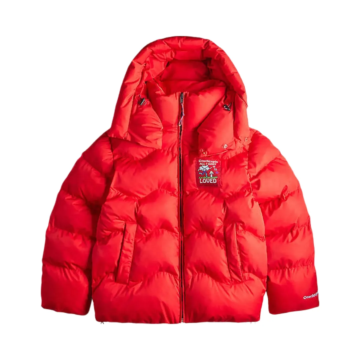 Coach Coachtopia Loop Puffer Jacket Rosebud Red