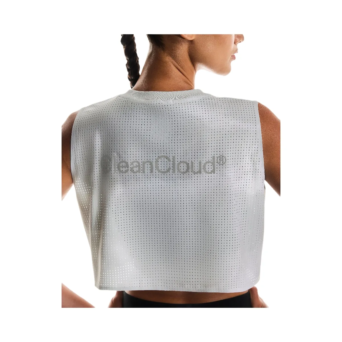 On Pace Tank Glacier | White