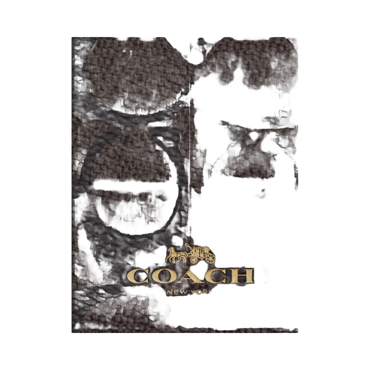 Coach Id Lanyard In Signaure Canvas Signature Canvas-Gold-Walnut-Black