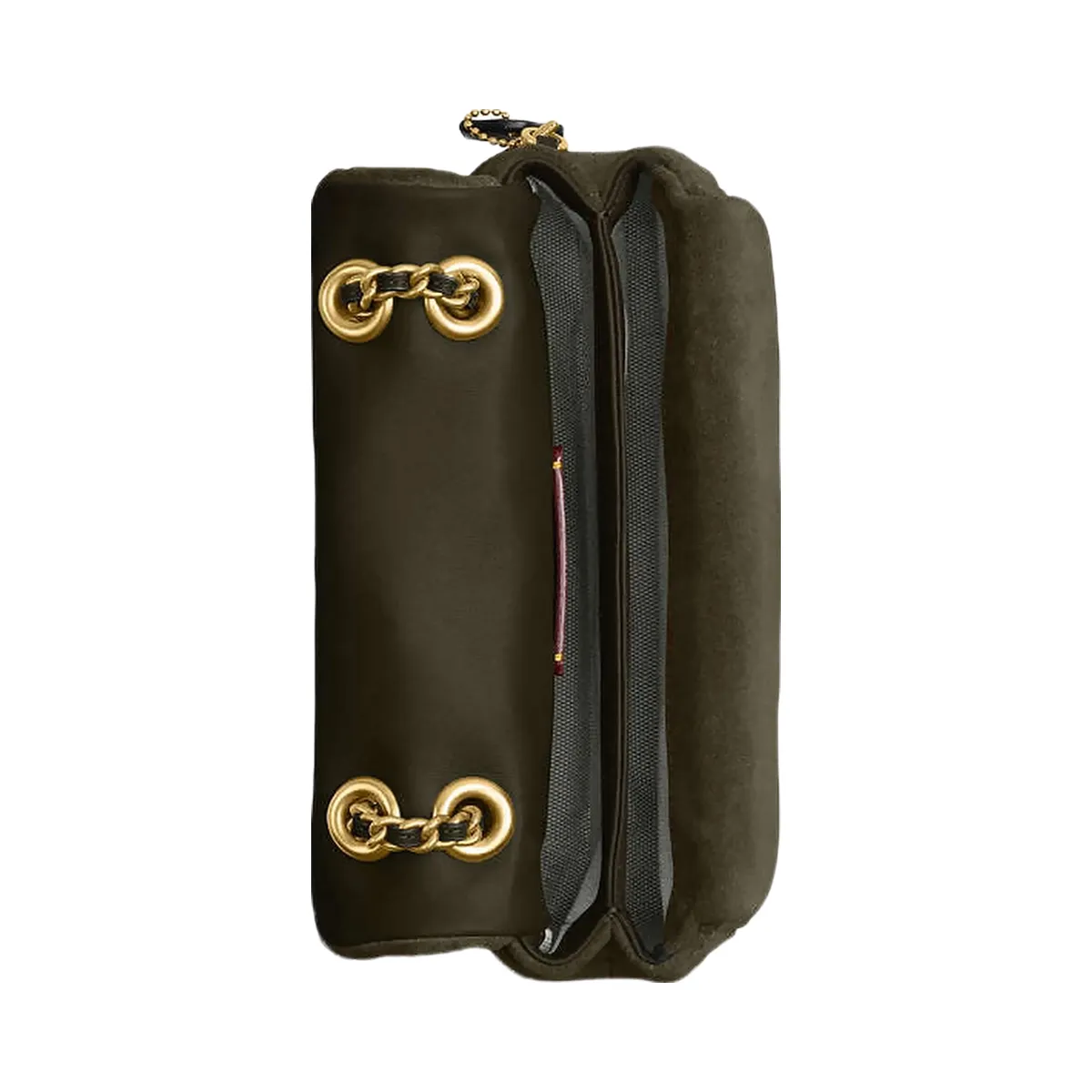 Coach Tabby Shoulder Bag 20 With Quilting Brass-Olive