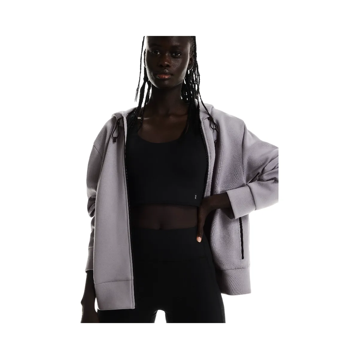 On Focus Tech Zip Hoodie Lilac