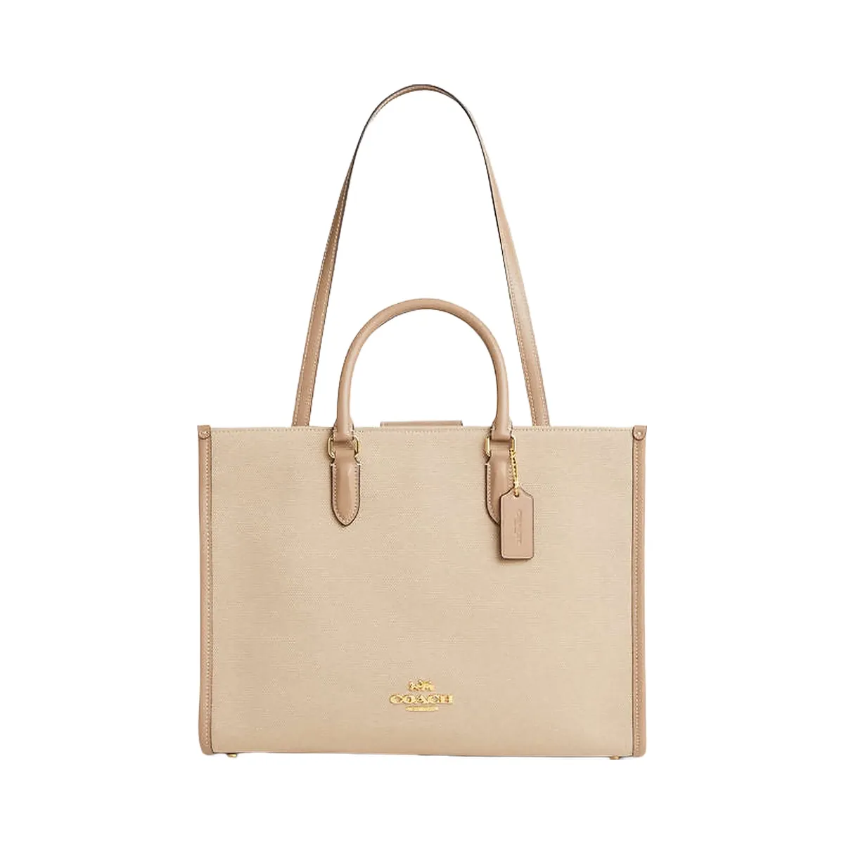 Coach Maggie Tote Bag In Colorblock Im-Dark Natural Multi