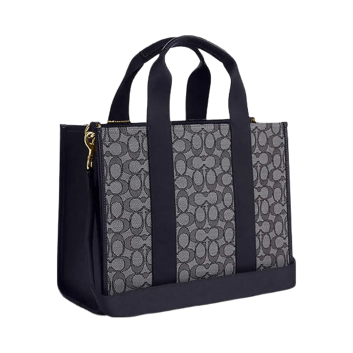Coach Smith Tote Bag In Signature Jacquard Signature Jacquard-Gold-Navy-Midnight Navy