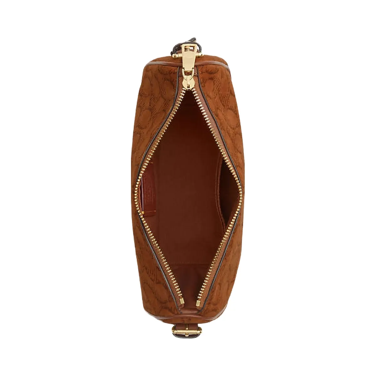Coach Kailey Shoulder Bag In Signature Suede Suede-Im-Caramel