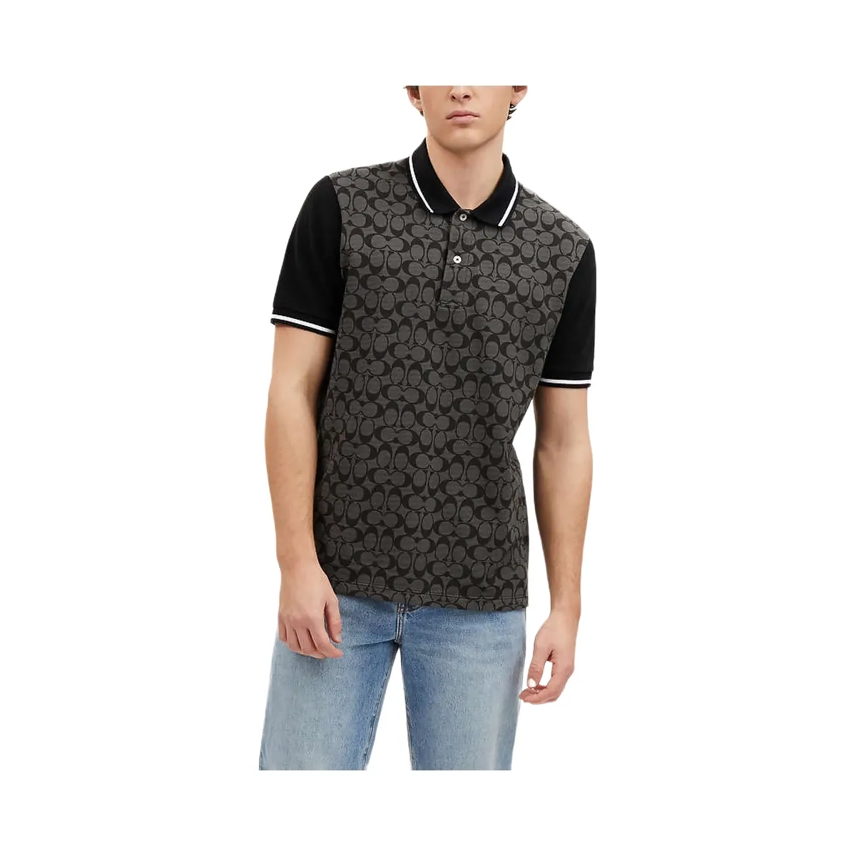 Coach Signature Polo Charcoal Signature