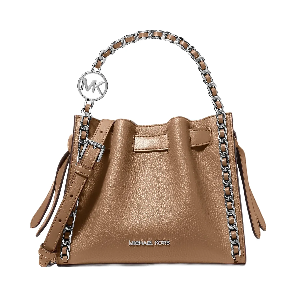Michael Kors Mina Small Chain Convertible Crossbody Bag Driftwood