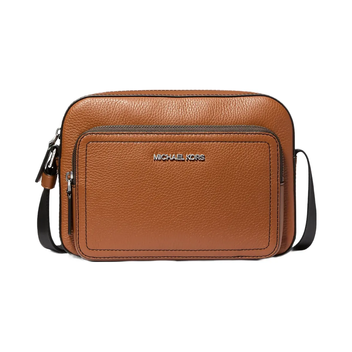 Michael Kors Cooper Pebbled Leather Utility Crossbody Bag Luggage