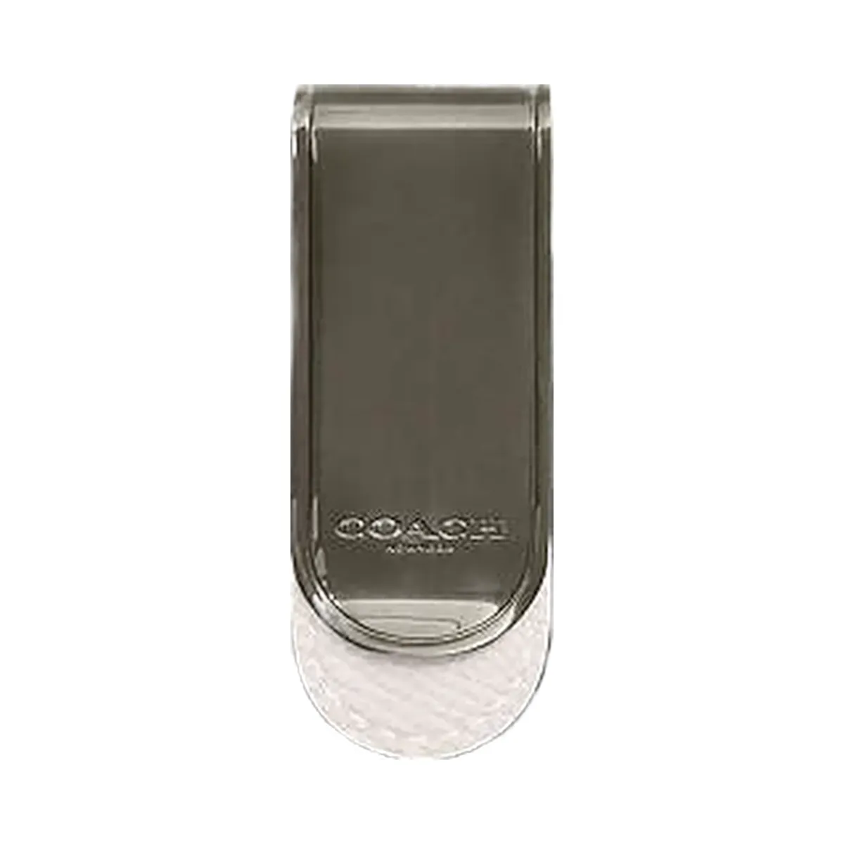 Coach Money Clip Gunmetal-Chalk