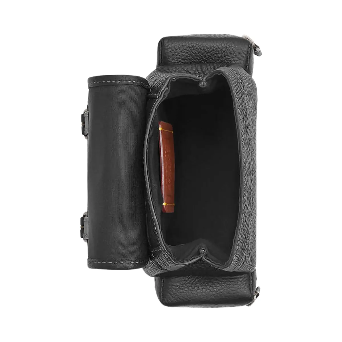 Coach Sprint Sling Pack Pebbled Leather-Black Copper-Black