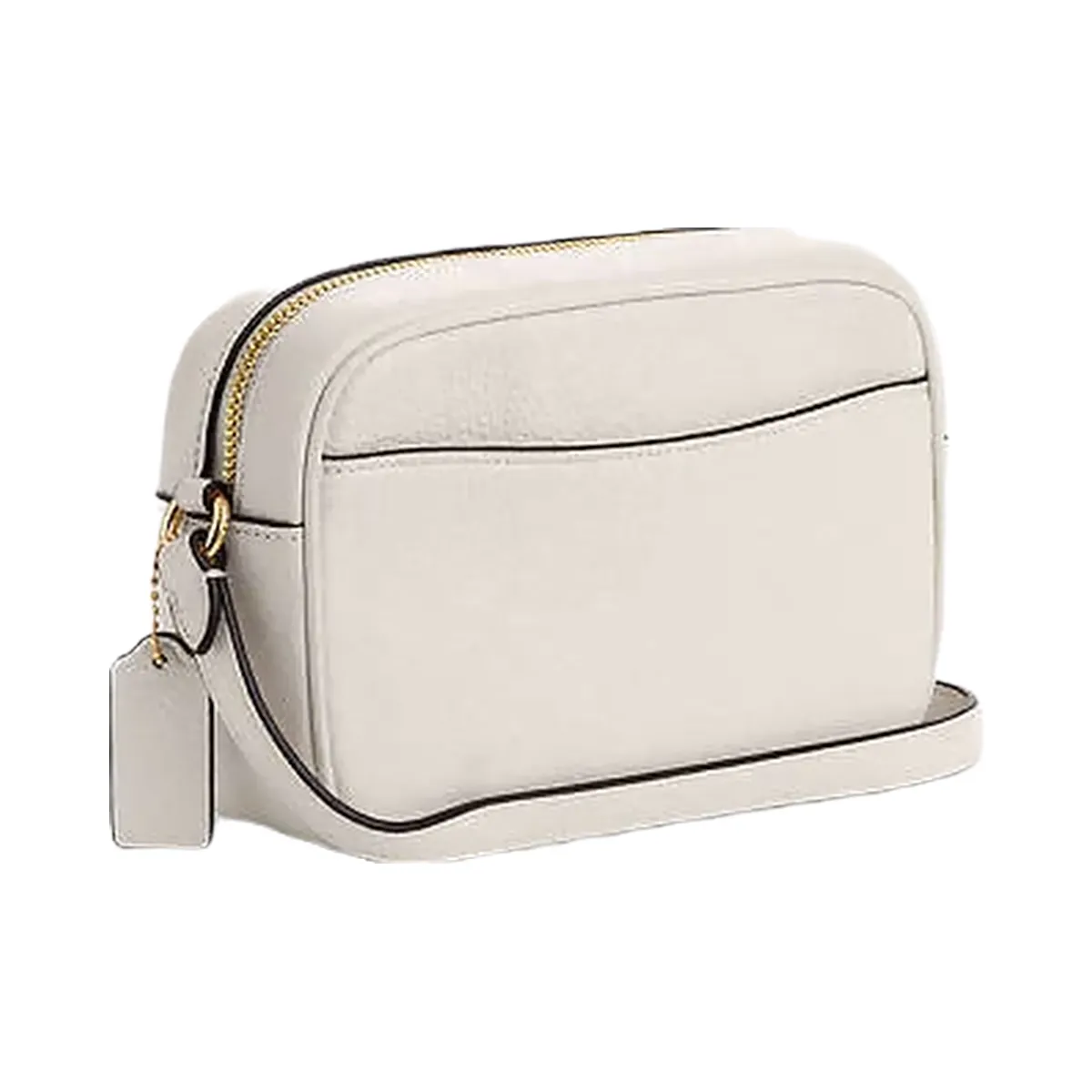 Coach Mini Jamie Camera Bag Pebbled Leather-Gold-Chalk