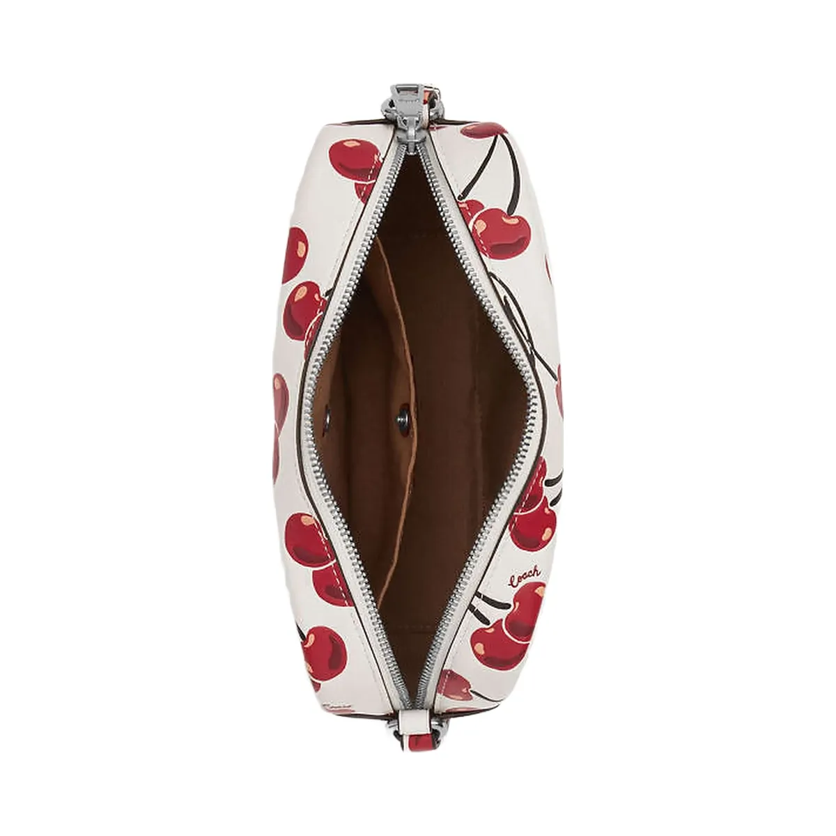Coach Jamie Camera Bag With Cherry Print Silver-Chalk Multi