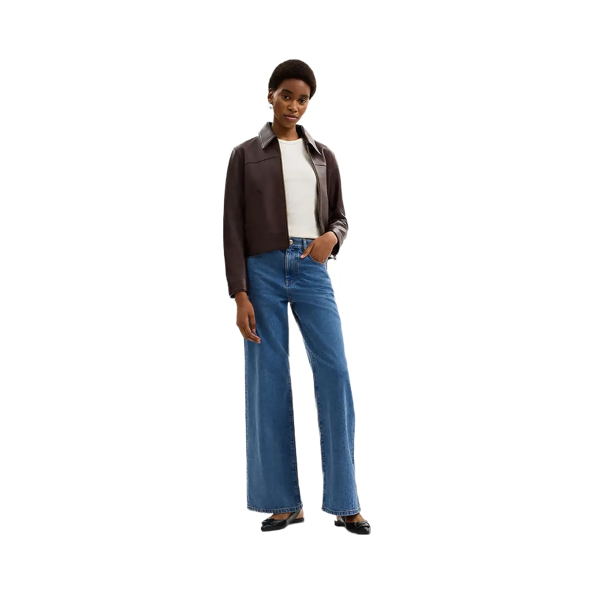 Coach High Rise Denim Jeans Hudson Medium Wash