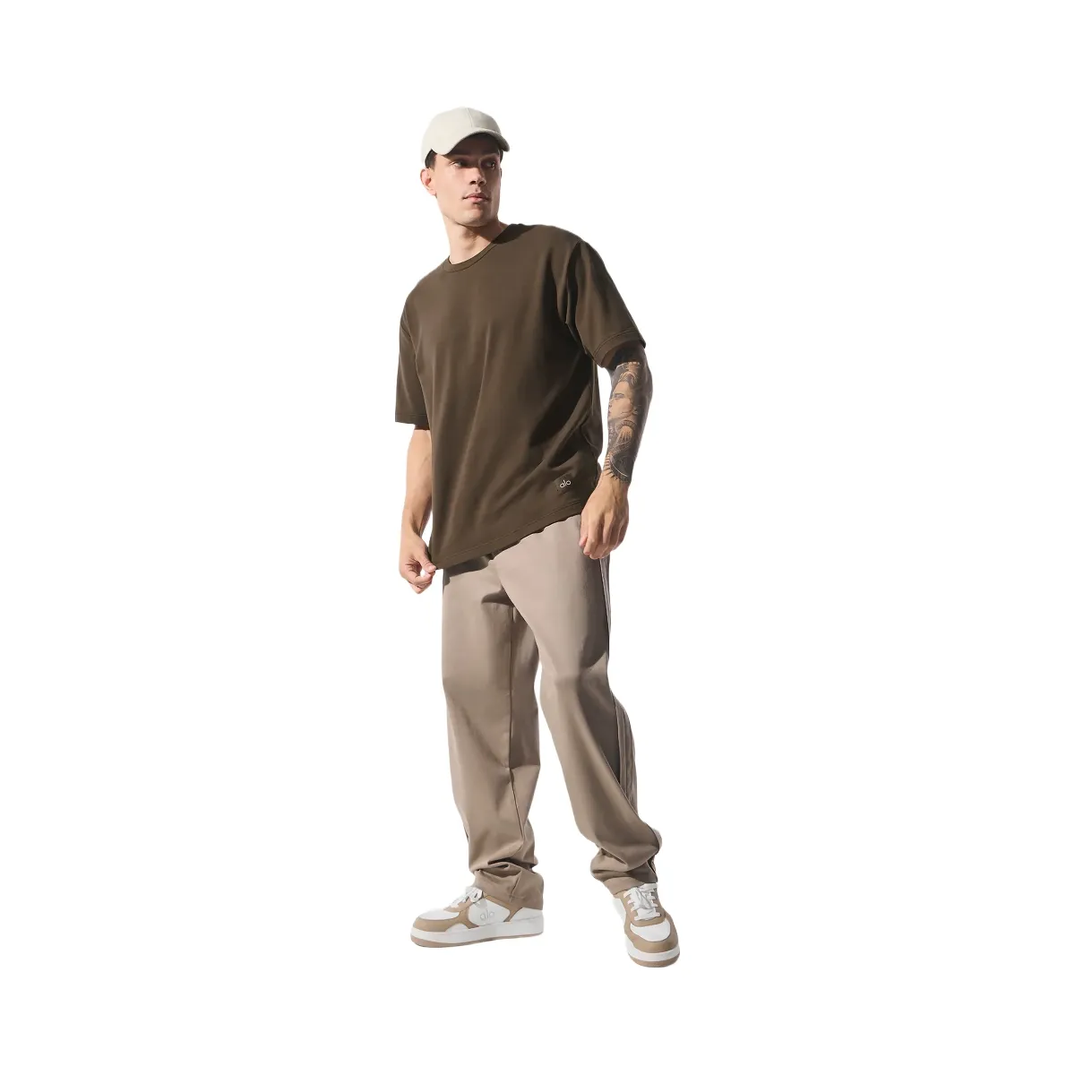 Alo Men's Double Take Short Sleeve - Espresso | Hype Fly India
